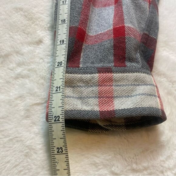 Lauren Ralph Lauren Red and Gray Plaid 1/4 Flannel Shirt Size Large - Picture 13 of 13